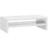 Image de Support De Moniteur Blanc Brillant 42x24x13cm Bois D'ingénierie Vidaxl