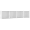 Image de Vidaxl bibliothèquemeuble tv blanc 143x30x36 cm 800261