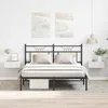 Image de vidaXL Tables de chevet flottantes 2 pcs Blanc 40x30x15 cm Aggloméré
