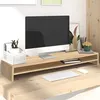 Image de vidaXL Support de Moniteur Support dEcran Support dOrdinateur Réhausseur dEcran Bureau Maison Intérieur Chêne Sonoma 800336
