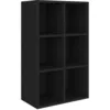 Image de Bibliothèque/buffet Noir 66x30x98 Cm Bois D'ingénierie Vidaxl