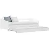 Image de Cadre De Lit Extensible Sans Matelas Blanc Bois De Pin 90x200cm Vidaxl
