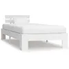Image de Cadre De Lit Sans Matelas Blanc Bois De Pin Massif 100x200 Cm Vidaxl