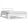 Image de Cadre De Lit Sans Matelas Blanc 140x200 Cm Bois De Pin Massif Vidaxl