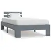 Image de Cadre De Lit Sans Matelas Gris Bois Massif De Pin 100x200 Cm Vidaxl