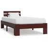Image de Cadre De Lit Sans Matelas Marron Foncé Bois Pin Massif 90x200cm Vidaxl