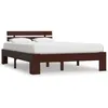 Image de Cadre De Lit Sans Matelas Marron Foncé Pin Massif 140x200 Cm Vidaxl