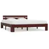 Image de Cadre De Lit Sans Matelas Marron Foncé Pin Massif 160x200 Cm Vidaxl