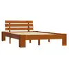 Image de Vidaxl cadre de lit sans matelas marron miel 140x200 cm pin massif cadre 2 personnes