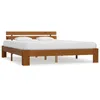 Image de vidaXL Cadre de lit Marron miel Bois de pin massif 180 x 200 cm