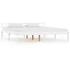 Image de vidaXL Cadre de lit sans matelas blanc bois massif de pin 180x200 cm 283189