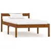 Image de Cadre De Lit Sans Matelas Marron Miel Bois Pin Massif 90x200 Cm Vidaxl
