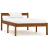 Image de Cadre De Lit Sans Matelas Marron Miel Pin Massif 100x200 Cm Vidaxl