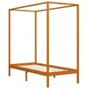 Image de vidaXL Cadre de lit à baldaquin sans matelas bois massif 100x200 cm 283257