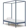 Image de Cadre De Lit À Baldaquin Sans Matelas Bois Massif 100x200 Cm Vidaxl