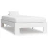 Image de Cadre De Lit Sans Matelas Blanc Bois De Pin Massif 90x200 Cm Vidaxl