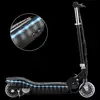 Image de Vidaxl trottinette électrique avec led 120 w noir 91960