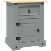 Image de Table De Chevet Gamme Corona Pin Mexicain Gris 53x39x67 Cm Vidaxl