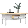 Image de Table Basse Pin Mexicain Gamme Corona Blanc 100x55x44 Cm Vidaxl