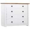 Image de Armoire Latérale Blanc 80x40x73 Cm Pin Assortiment Panama Vidaxl