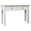 Image de Table Console Blanc 110x40x72 Cm Pin Solide Gamme Panama Vidaxl