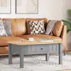 Image de Table Basse Gris 100x60x43,5 Cm Pin Massif Assortiment Panama Vidaxl