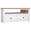 Image de vidaXL Meuble TV dangle Blanc 93x49x49 cm Pin Assortiment Panama 282687