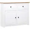 Image de Buffet Blanc 93x40x80 Cm Pin Gamme Panama Vidaxl