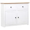 Image de vidaXL Buffet Blanc 93x40x80 cm Pin Gamme Panama 282699