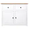 Image de Vidaxl buffet blanc 93x40x80 cm pin gamme panama 282699
