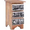 Image de Table De Chevet 30x30x51 Cm Bois D'acajou Massif Vidaxl
