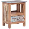 Image de Table De Chevet 41x30x50 Cm Bois D'acajou Massif Vidaxl