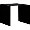 Image de Table Basse Noir 50x50x45 Cm Verre Trempé Vidaxl