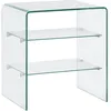 Image de Table Basse 50x40x56 Cm Verre Trempé Vidaxl