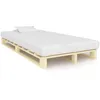 Image de Cadre De Lit De Palette Sans Matelas Bois Pin Massif 120x200 Cm Vidaxl