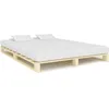 Image de vidaXL Cadre de lit de palette sans matelas 200x200 cm bois massif pin 285240