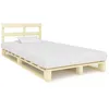 Image de Cadre De Lit De Palette Sans Matelas Bois Pin Massif 120x200 Cm Vidaxl