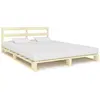 Image de Cadre De Lit De Palette Sans Matelas 160x200 Cm Bois Massif Pin Vidaxl