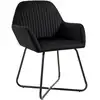 Image de Vidaxl chaises à manger lot de 4 noir velours 277011