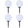 Image de 4 Pcs Lampes D'allée D'extérieur À Led 30 Cm Et Piquet Au Sol Vidaxl