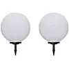 Image de 2 Pcs Lampes D'allée D'extérieur À Led 50 Cm Et Piquet Au Sol Vidaxl