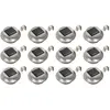 Image de Lampes Solaires À Led Rondes D'extérieur 12 Pcs 12 Cm Blanc Vidaxl