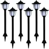 Image de Lampes Solaires À Led D'extérieur 6 Pcs Noir Vidaxl