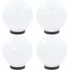 Image de Lampes À Led Sous Forme De Boule 4 Pcs Sphérique 20 Cm Pmma Vidaxl