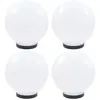 Image de Lampes À Led Sous Forme De Boule 4 Pcs Sphérique 25 Cm Pmma Vidaxl