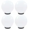 Image de vidaXL 4x Lampes à LED sous Forme de Boule Sphérique Eclairage Lampes Solaires Lampes dAllée Lumière de Jardin Patio 277142