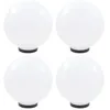 Image de vidaXL 4x Lampes à LED sous Forme de Boule Sphérique Eclairage Lampes Solaires Lampes dAllée Lumière de Jardin Patio 277143