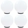 Image de vidaXL 4x Lampes à LED sous Forme de Boule Sphérique Eclairage Lampes Solaires Lampes dAllée Lumière de Jardin Patio 277144