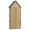 Image de vidaXL Abri à outils de jardin et porte 69 5x32x178cm Pinède imprégnée 46358