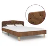 Image de vidaXL Cadre de lit sans matelas marron similicuir daim 120x200 cm 284938